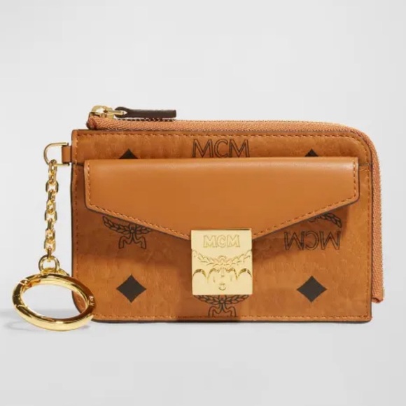 ✨ BRAND NEW MCM Patricia Mini Visetos Card Case Key Pouch ✨ - Picture 1 of 4
